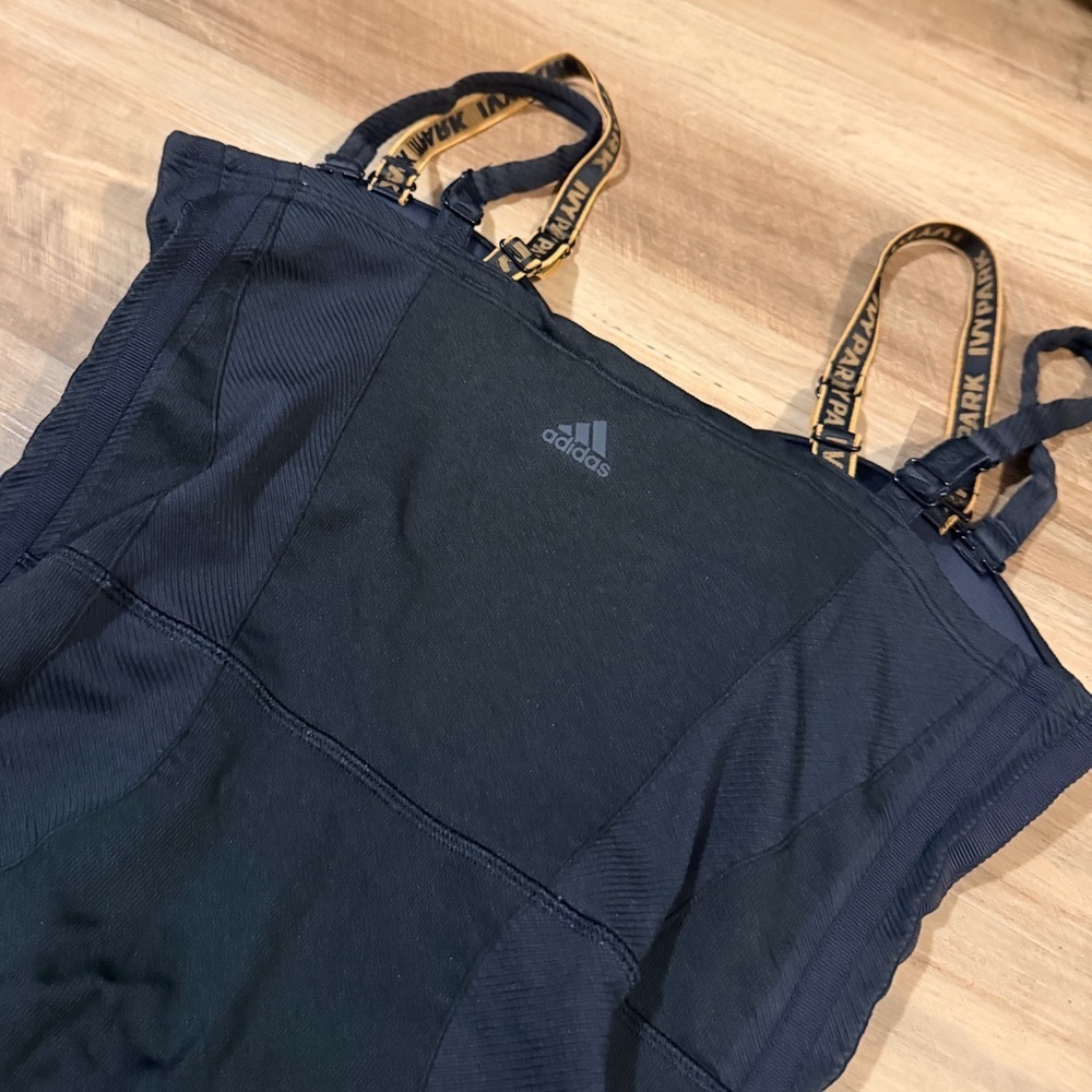 Adidas x Ivy Park Beyonce Knit Catsuit Core Bustier Black Jumpsuit Size Medium - Picture 13 of 16